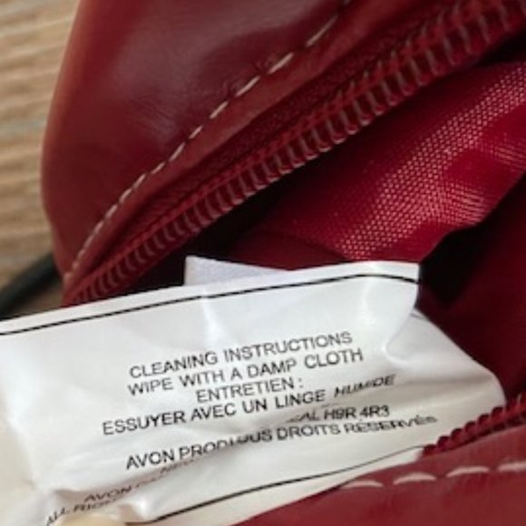 Avon small red clutch purse/makeup bag NWOT - Picture 11 of 13